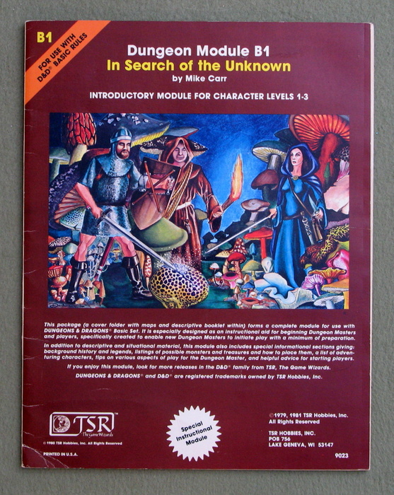 In Search of the Unknown (Dungeons & Dragons Module B1) - PENCIL