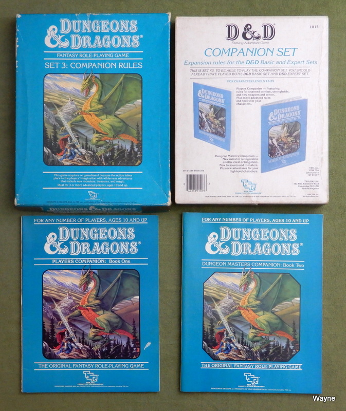 Dungeons and Dragons: Companion Rules (Set 3) - PLAY SET